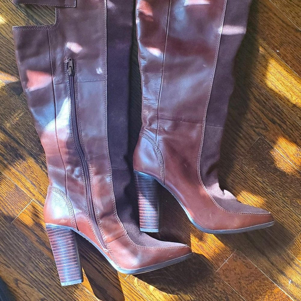 NVY COLLECTION Nemesis Leather Tall boots